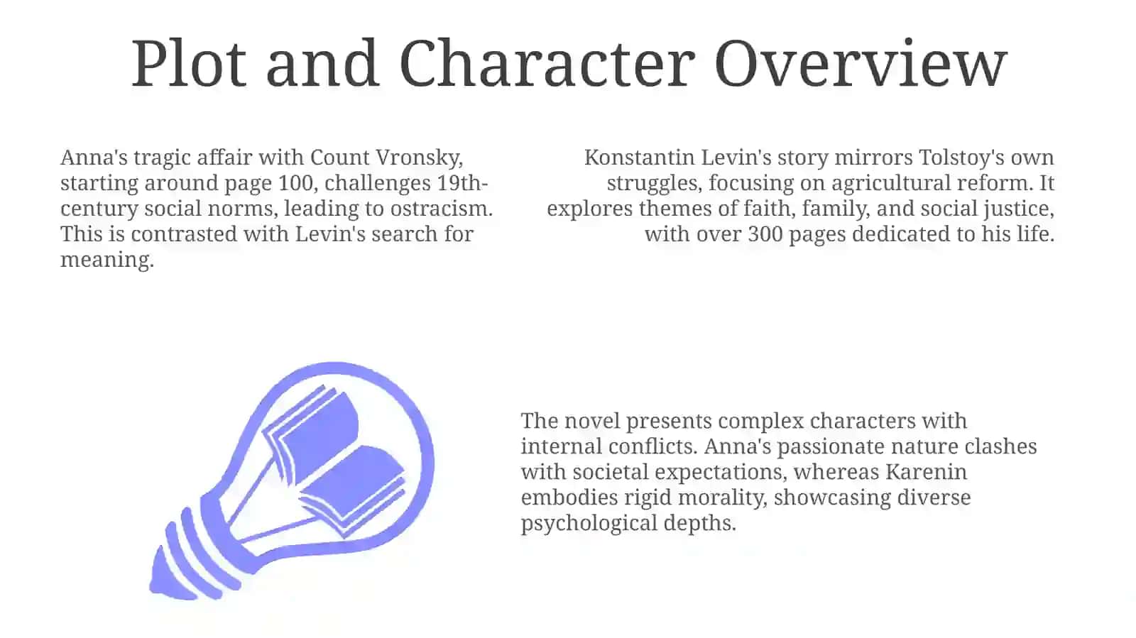 Analysis of the Realistic Novel - “Anna Karenina” 3