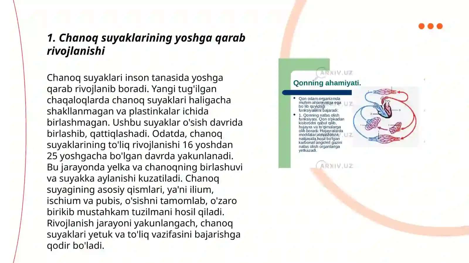 Chanoq va oyoq suyaklarining yoshga nisbatan xususiyatlari 3