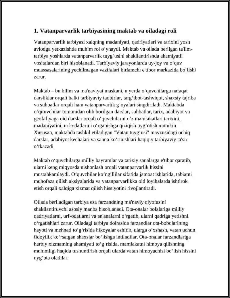 Vatanparvarlik tarbiyasi 3