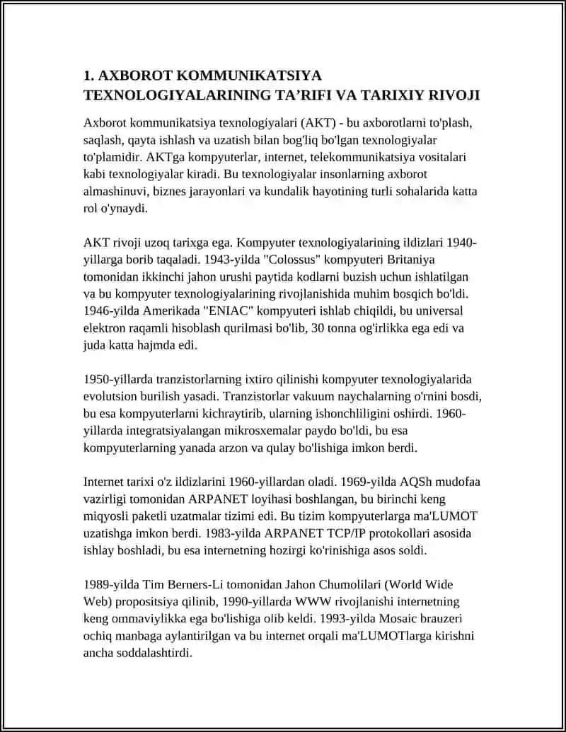 AXBOROT KOMMUNIKATSIYA TEXNOLOGIYALARINING ROLI VA AHAMIYATI 3