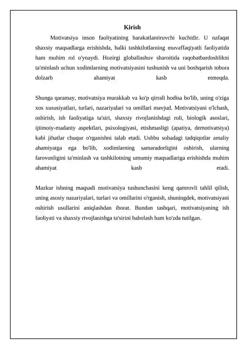 Motivatsiya haqida umumiy tushuncha 3