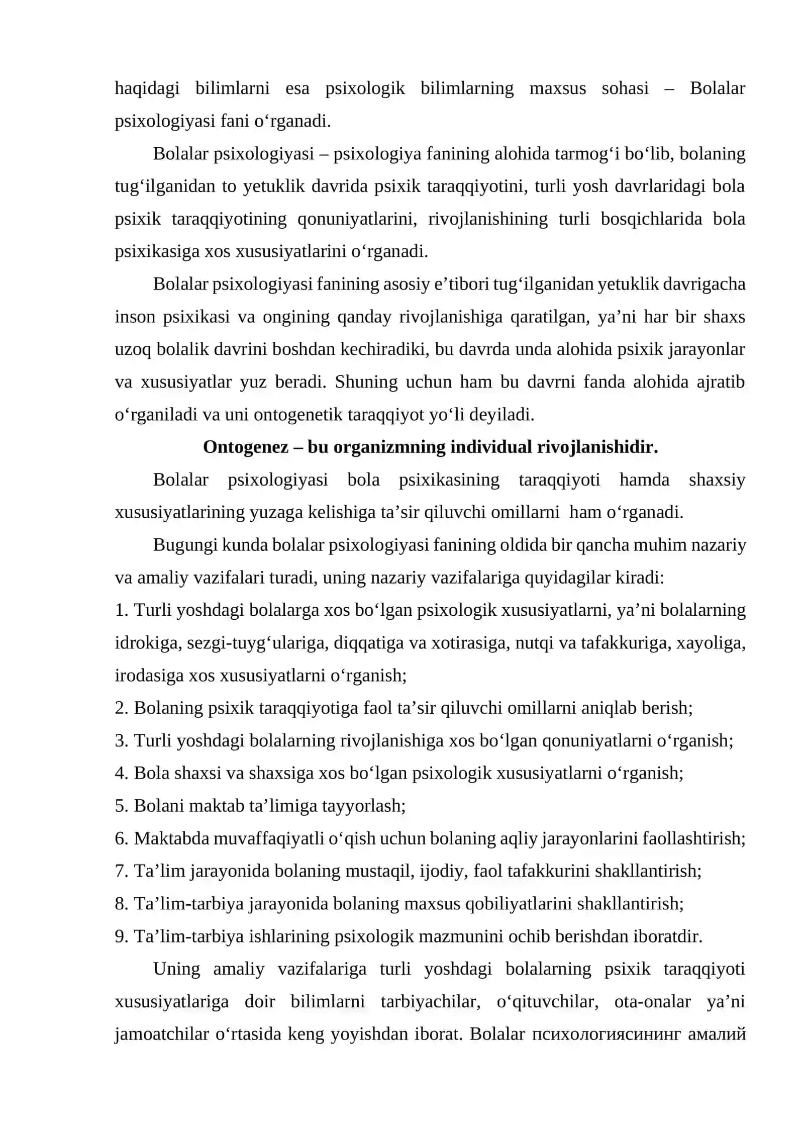 Bolalar psixologiyasining umumiy masalalari 3