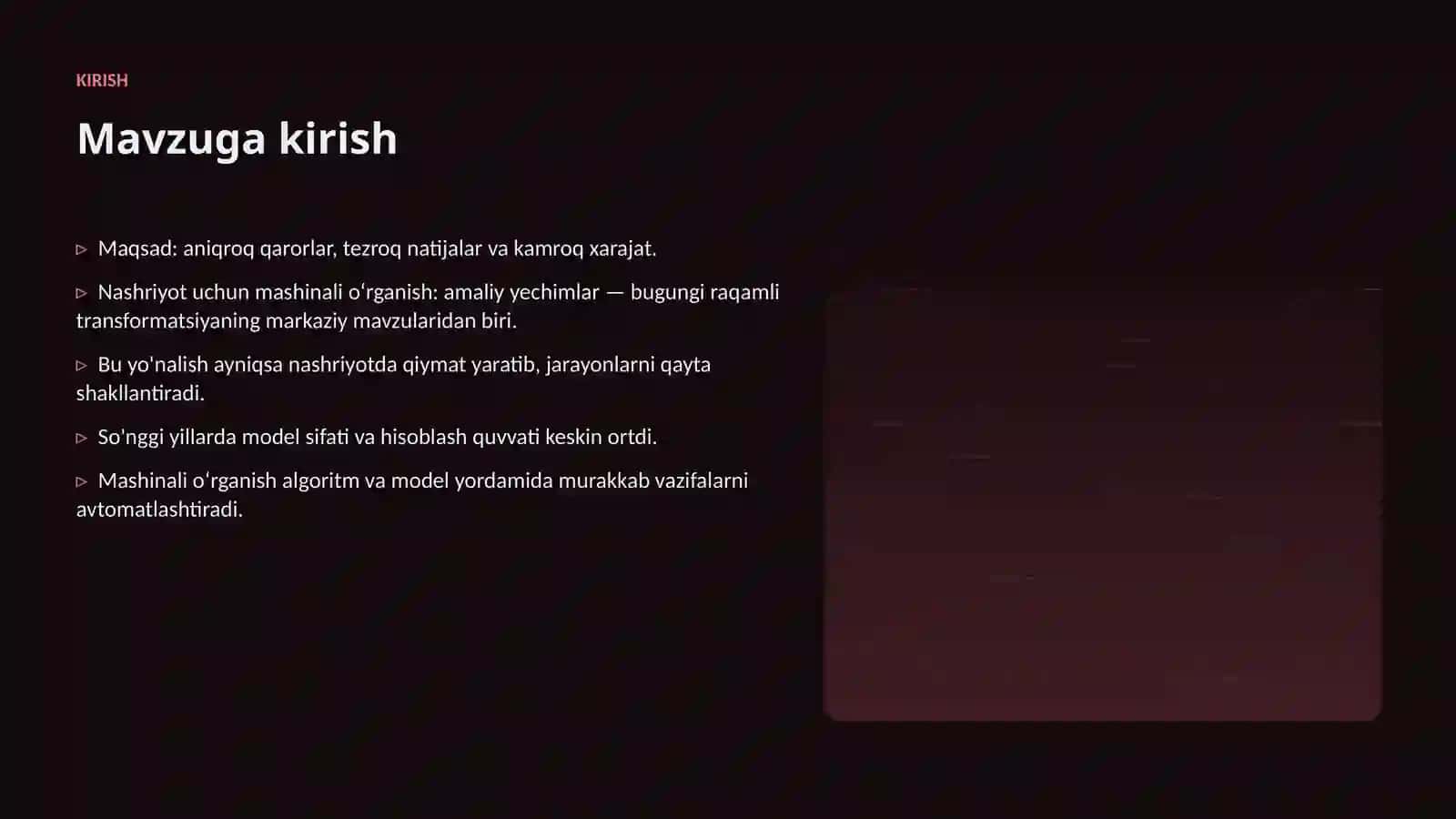 Nushriyot uchun mashinali oʻrganish: amaliy yechimlar 3
