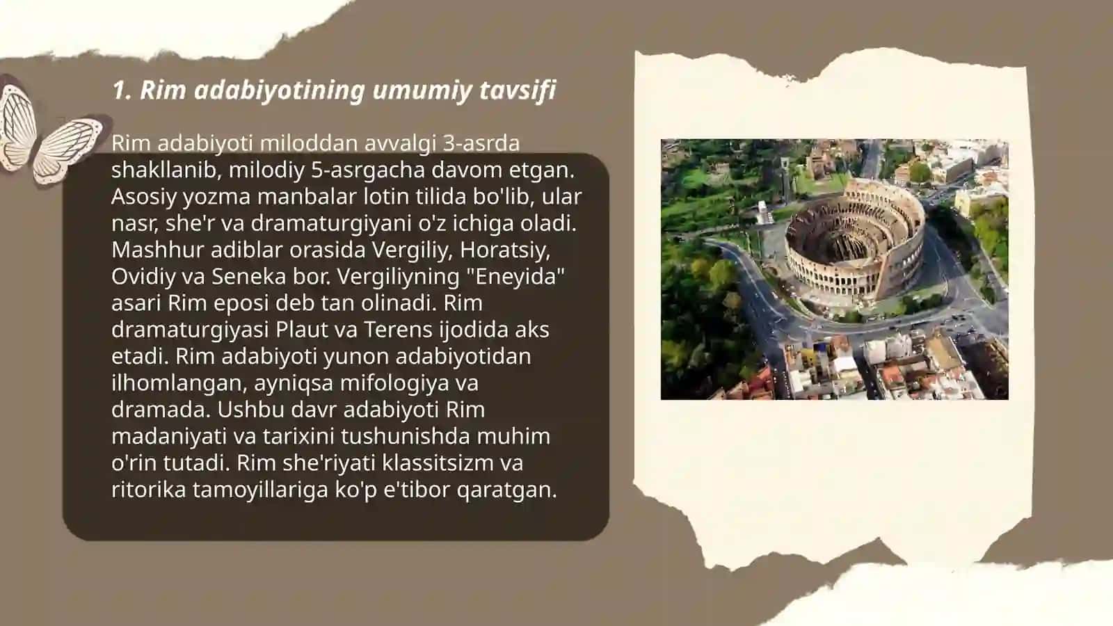 Rim adabiyoti respublika davri 3