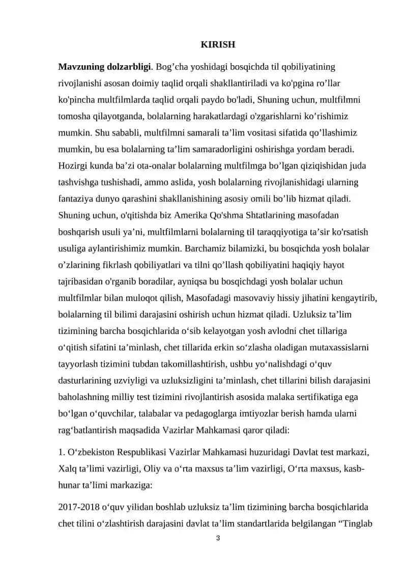 Tayyarlov guruhi bolalarini xorijiy(ingliz)tiliga o’rgatish metodikasi 3