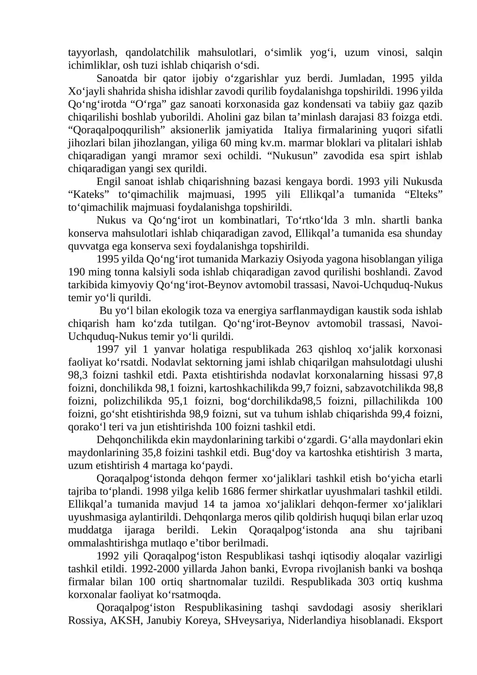 Mustaqillik yillarida Qoraqalpog‘iston Respublikasi 3