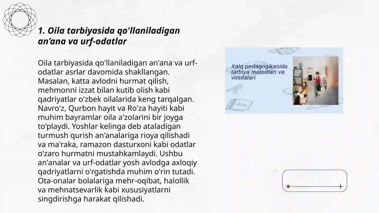 Xalq pedagogikasida tarbiya metodlari va vositalari 3