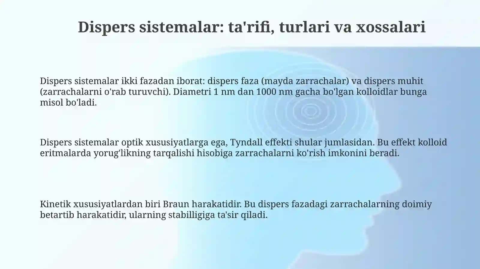 Dağal-dispers sistemasining xossalarivaularnitibbiyotvafarmakalogiyadaishlatilishi 3