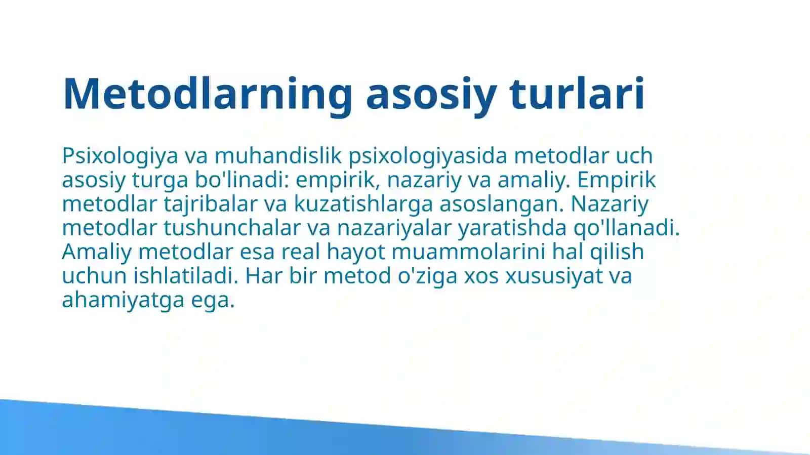 Psixologiyavamuhandislikpsixologiyasifanlarimetodlariningklassifikatsiyasi 3