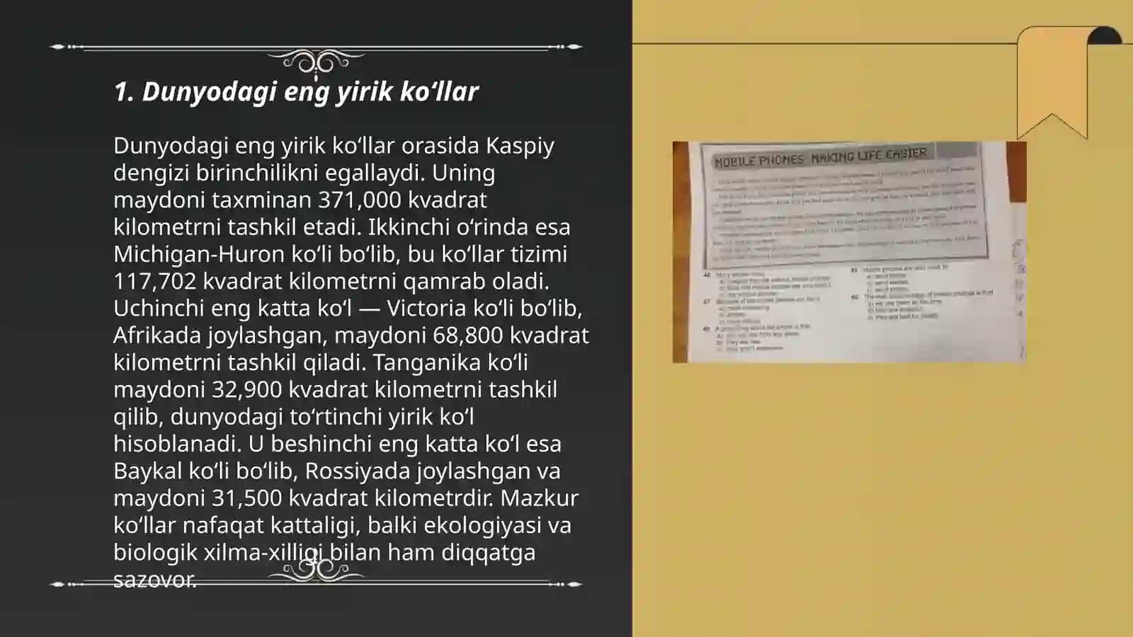 Janubiy Amerika ko‘llarining balandilik bo‘yicha joylashishini o‘rganish 3