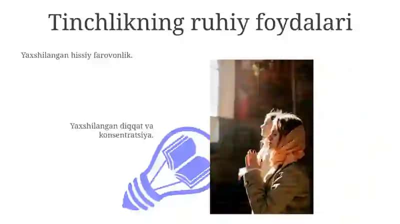 Tinch va xotirjam yashash baxti 3