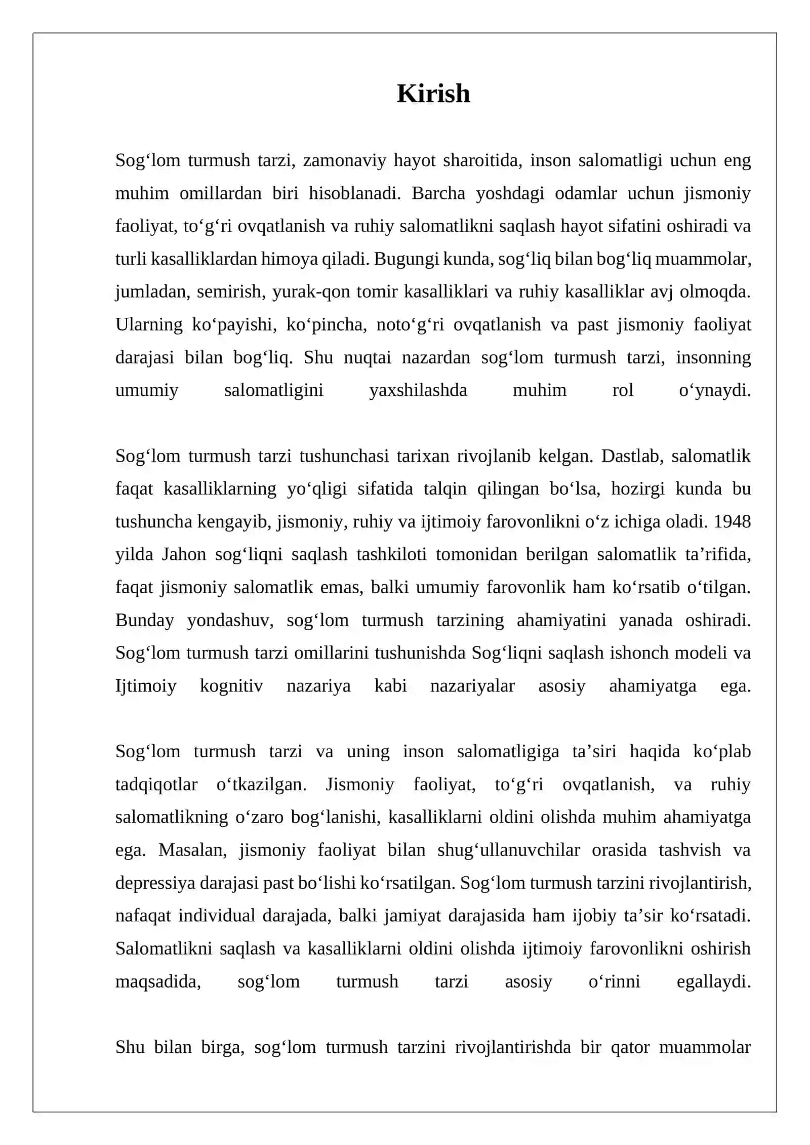 REFERAT SOG‘LOM TURMUSH TARZI VA UNING INSON SALOMATLIGIGA TA’SIRI 3