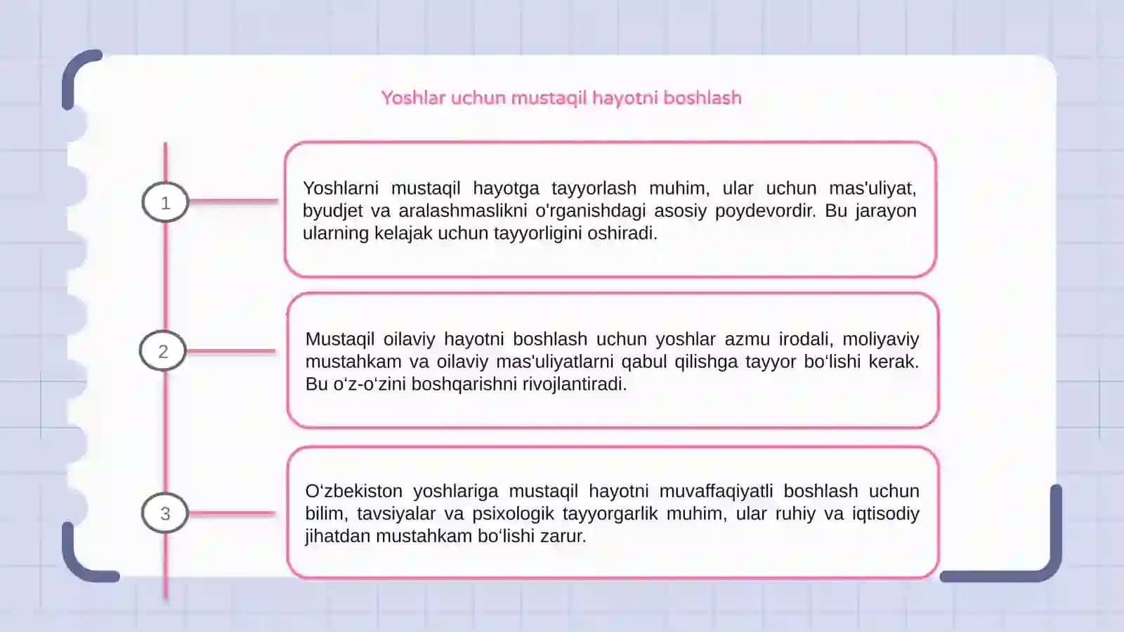 Oilada yoshlarni mustaqil oilaviy hayotga tayorlash 3