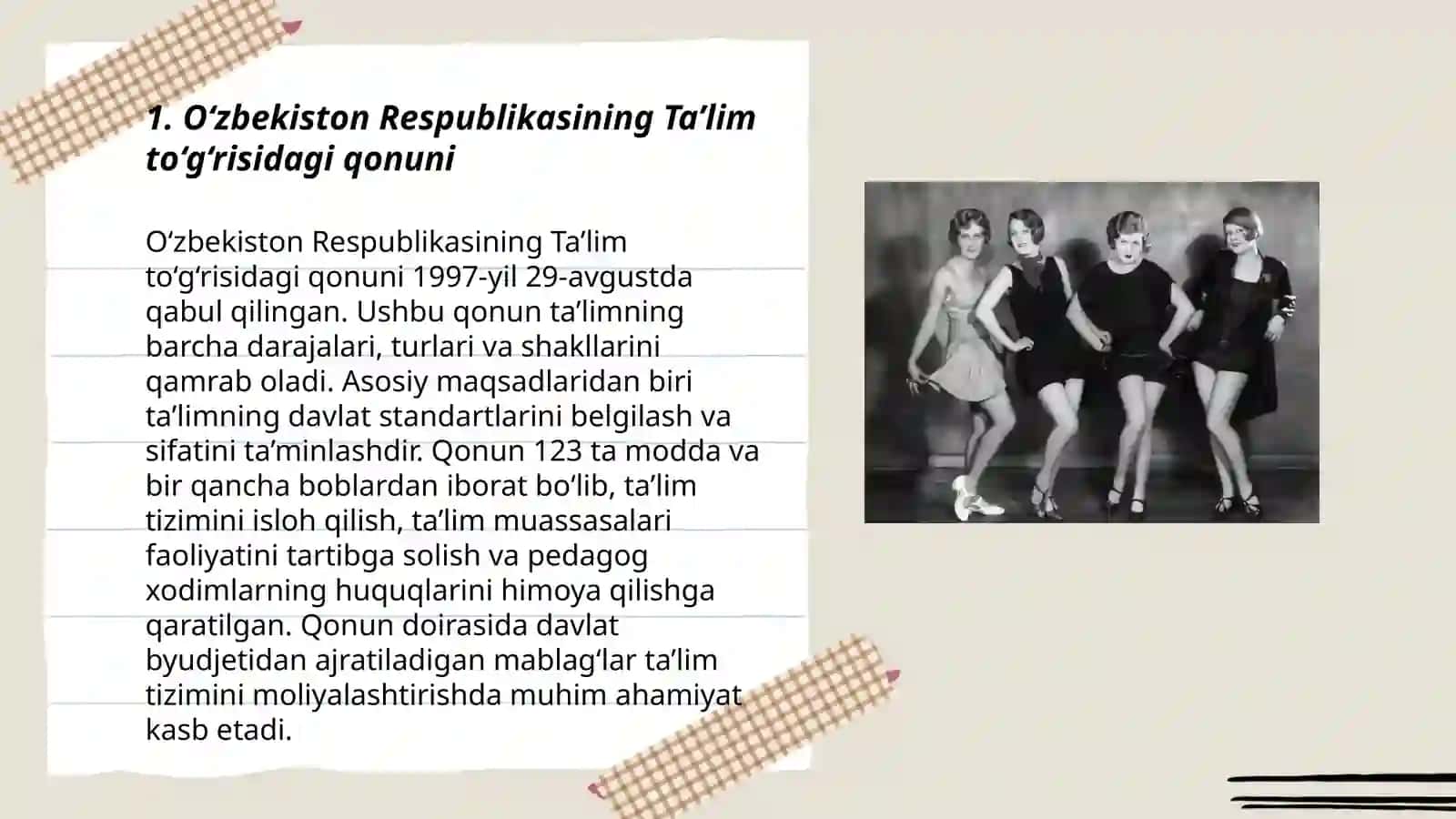 Taʼlimda teng imkoniyatlarni taminlashning huquqiy asoslari 3