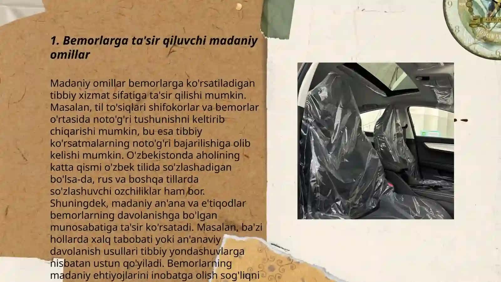 Bemorlarga ta'sir qiluvchi madaniy omillar 3