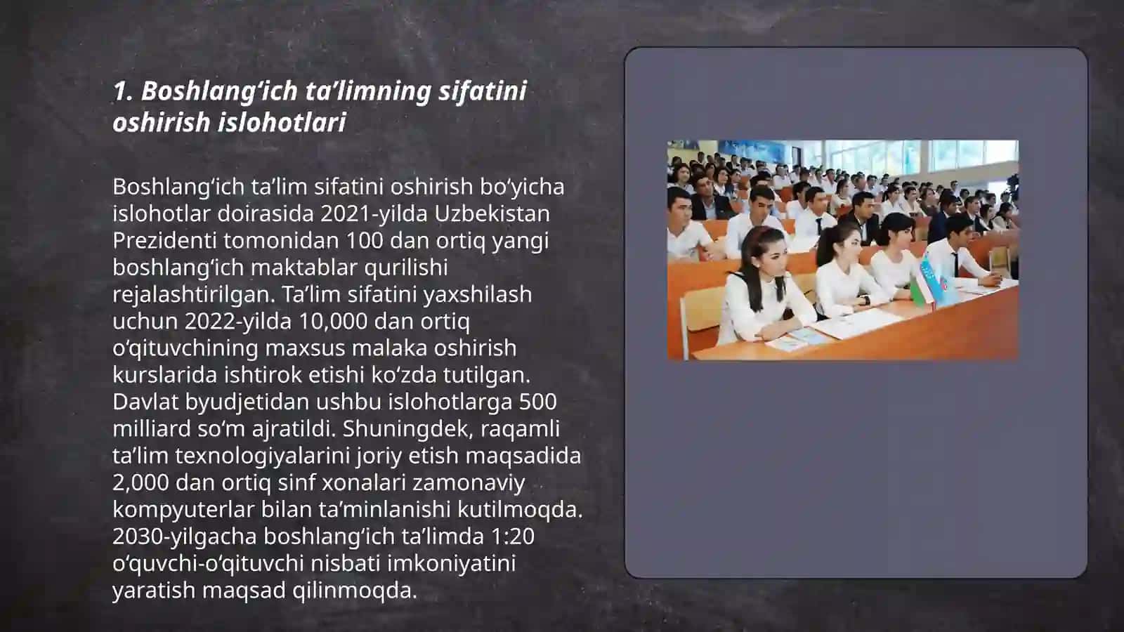 Boshlang‘ich ta’limning sifatini oshirish islohotlari 3