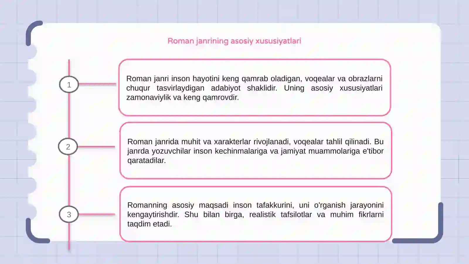Roman janri va badiiy tahlil 3