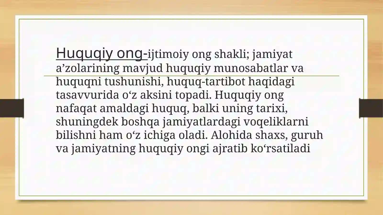 Huquqiy ongning turlari va darajalari 3