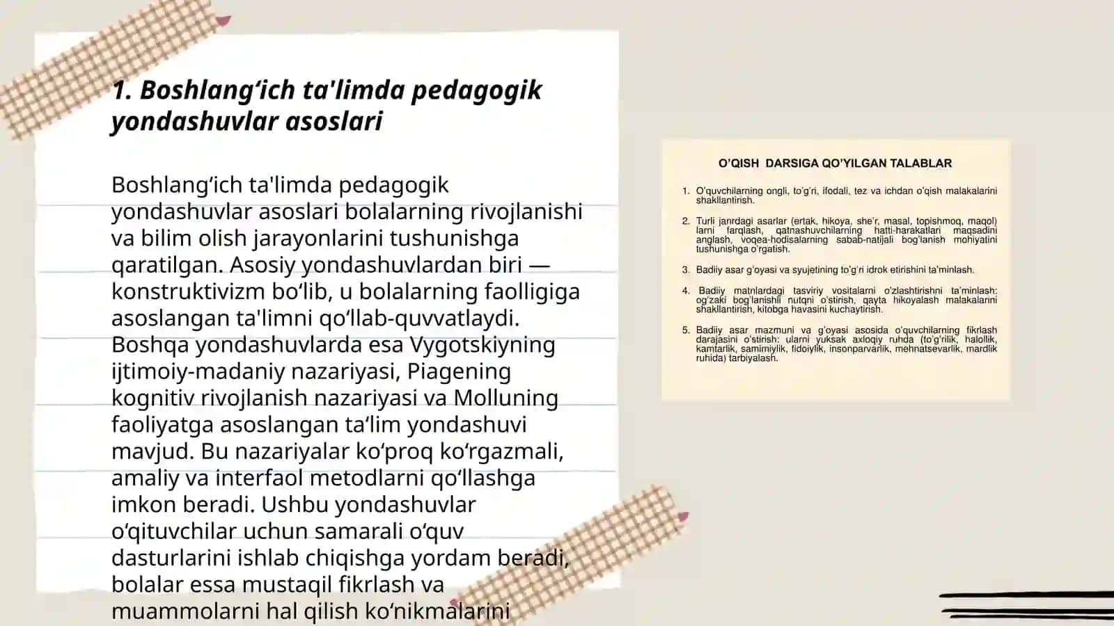 Asosiy pedagogik yondashuvlar 3