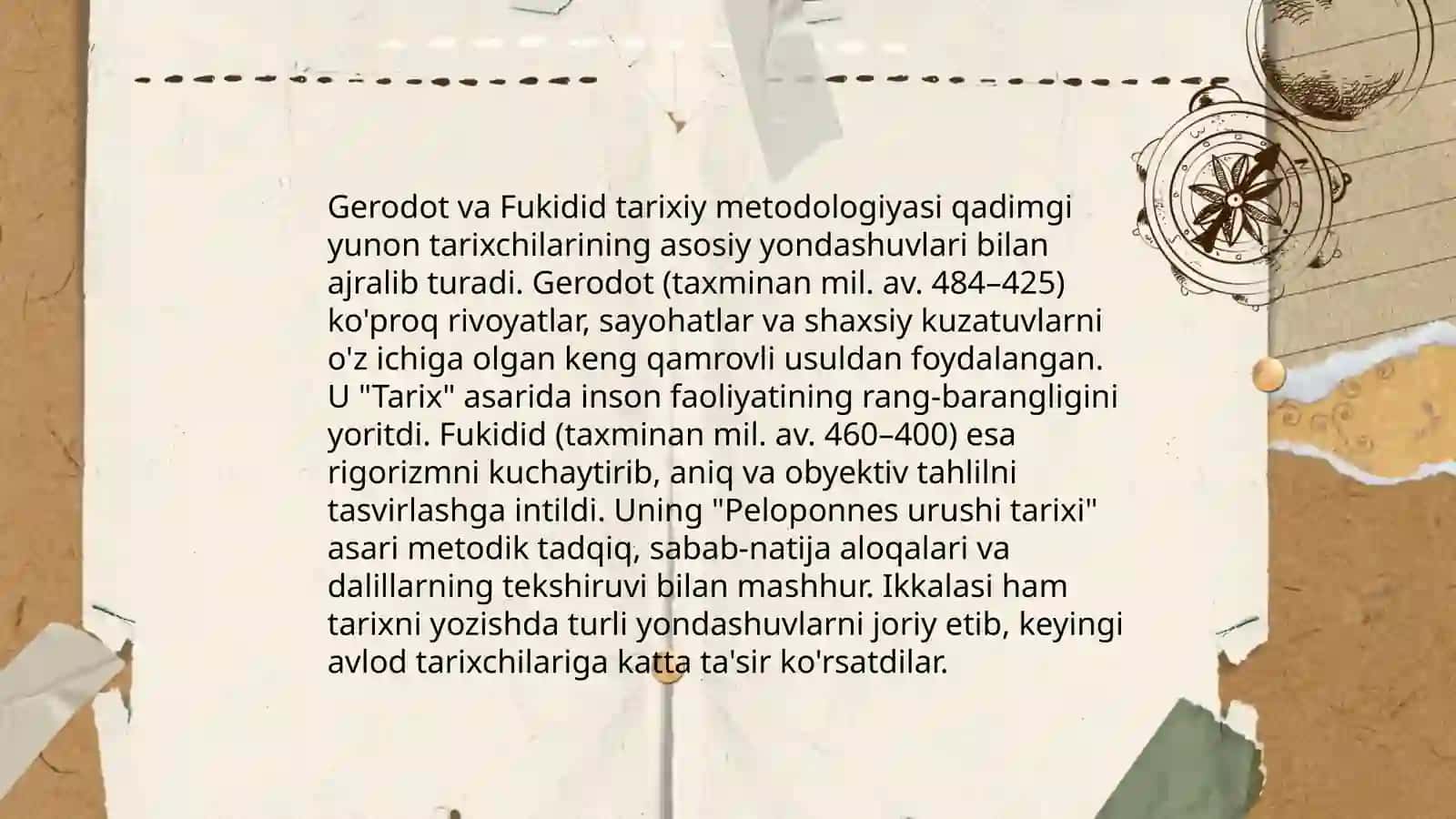 QADIMGI YUNONISTON TARIXINI O'RGANISHDA GERODOT VA FUKIDID ASARLARINI AHAMIYATI 3