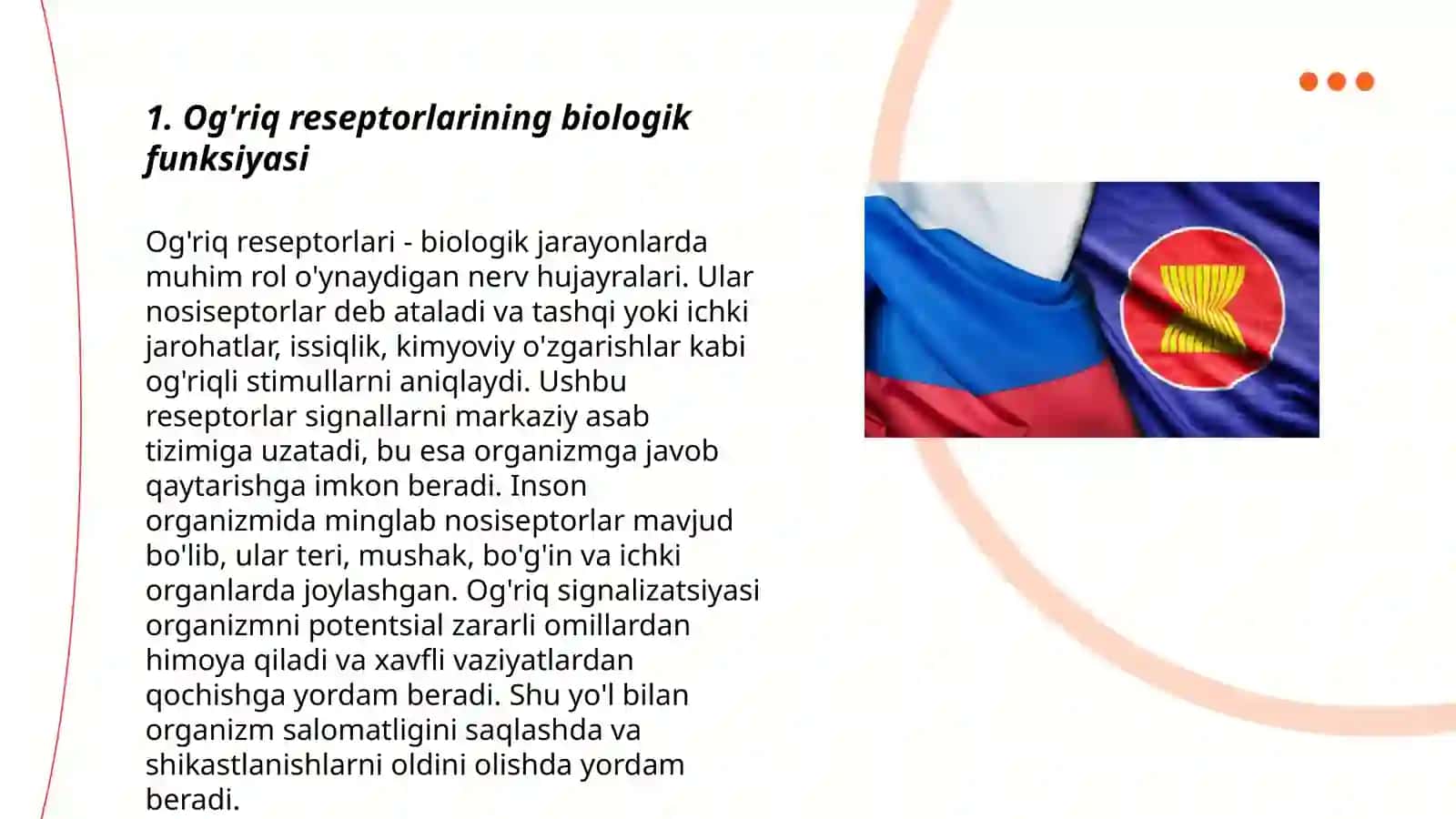 Og'riq reseptorlari. Visseroretseptorlar. Proprioretseptorlar 3
