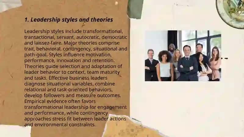 Leadership Styles and Theories 3