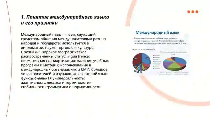 Международный язык и мировой язык 3