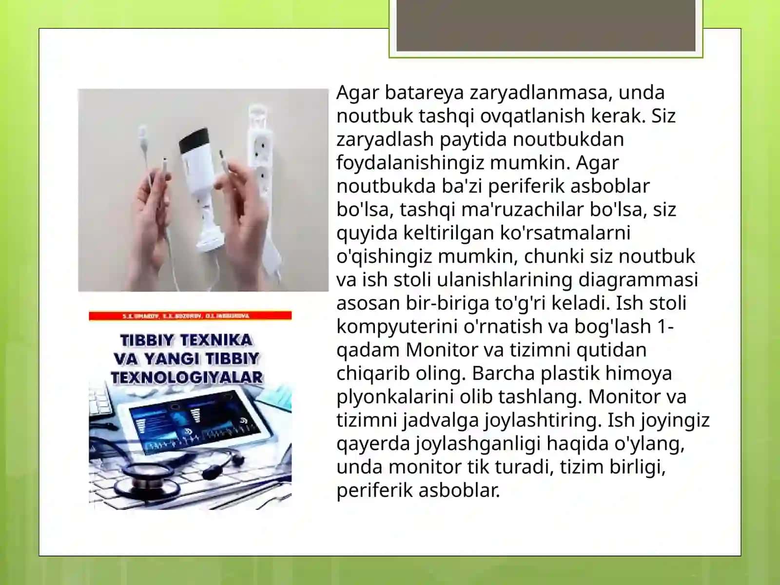Kompyuterga qo'shimcha yangi texnik qurilmalarni ulash 3