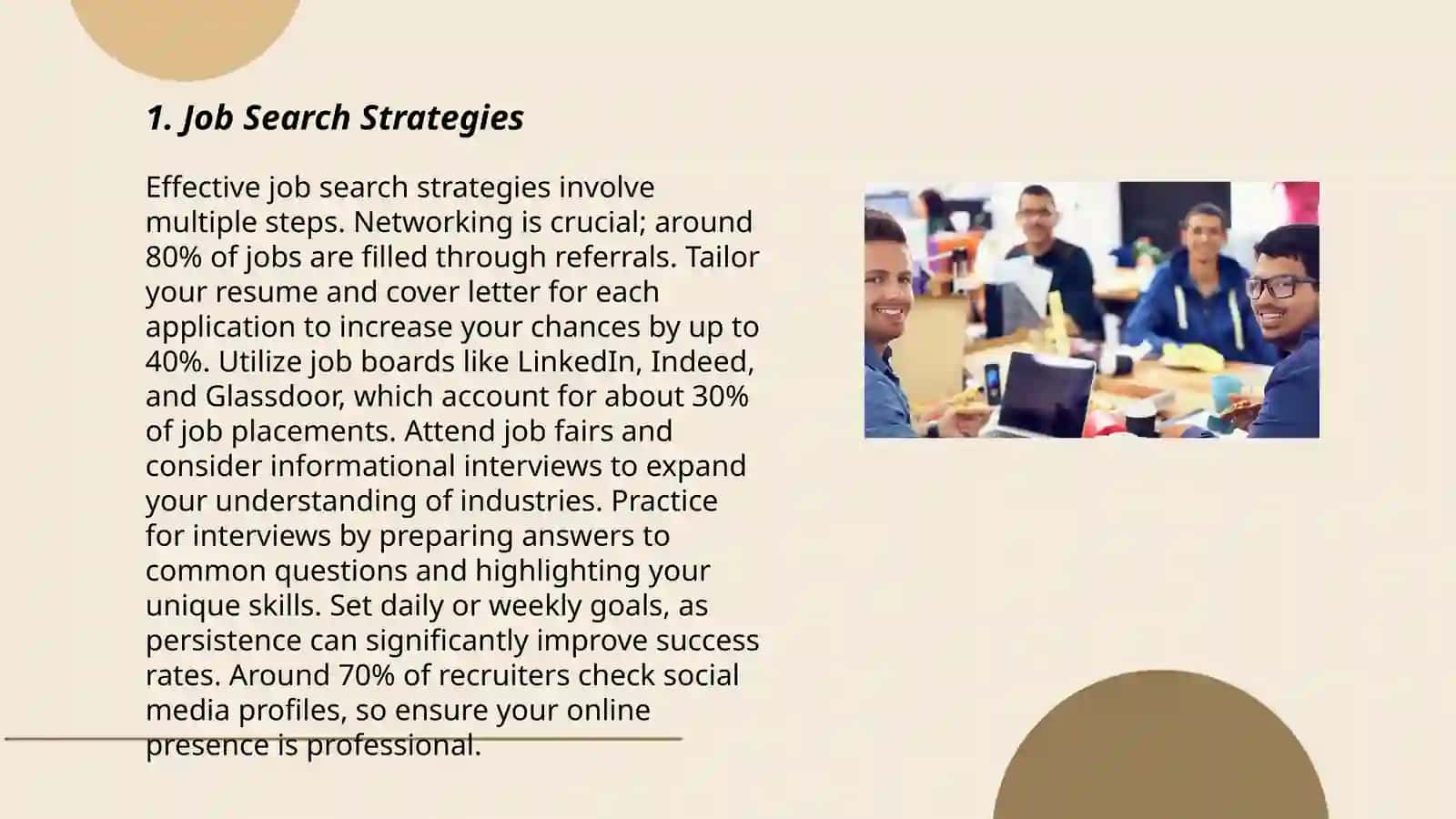 Job Search Strategies 3