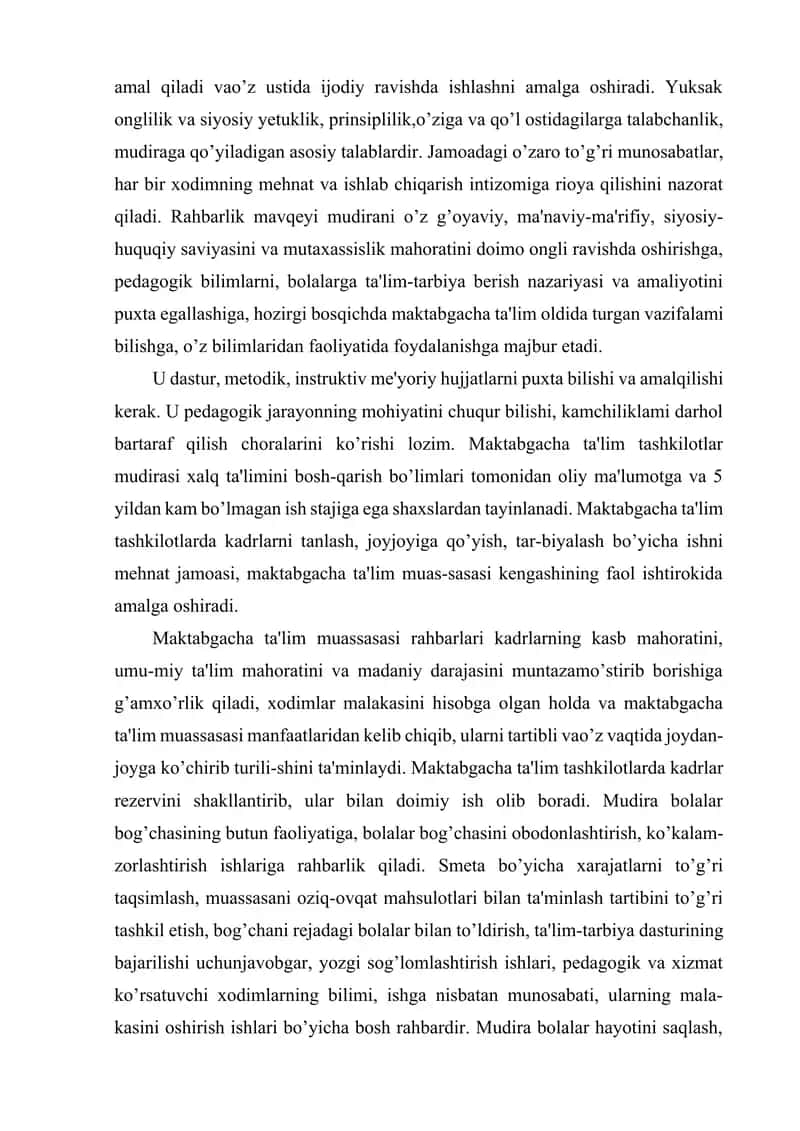 MAKTABGACHA TA’LIM TASHKILOTI RAHBARI. 3
