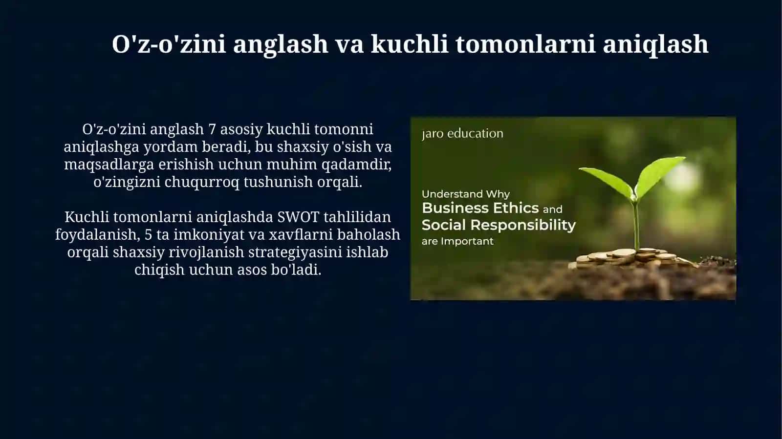 Muvaffaqiyat uchun shahsiy javobgarlik shakllantirish 3