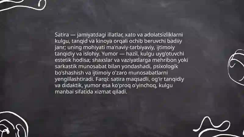 Satira va yumorning asosiy nazariy belgilari 3