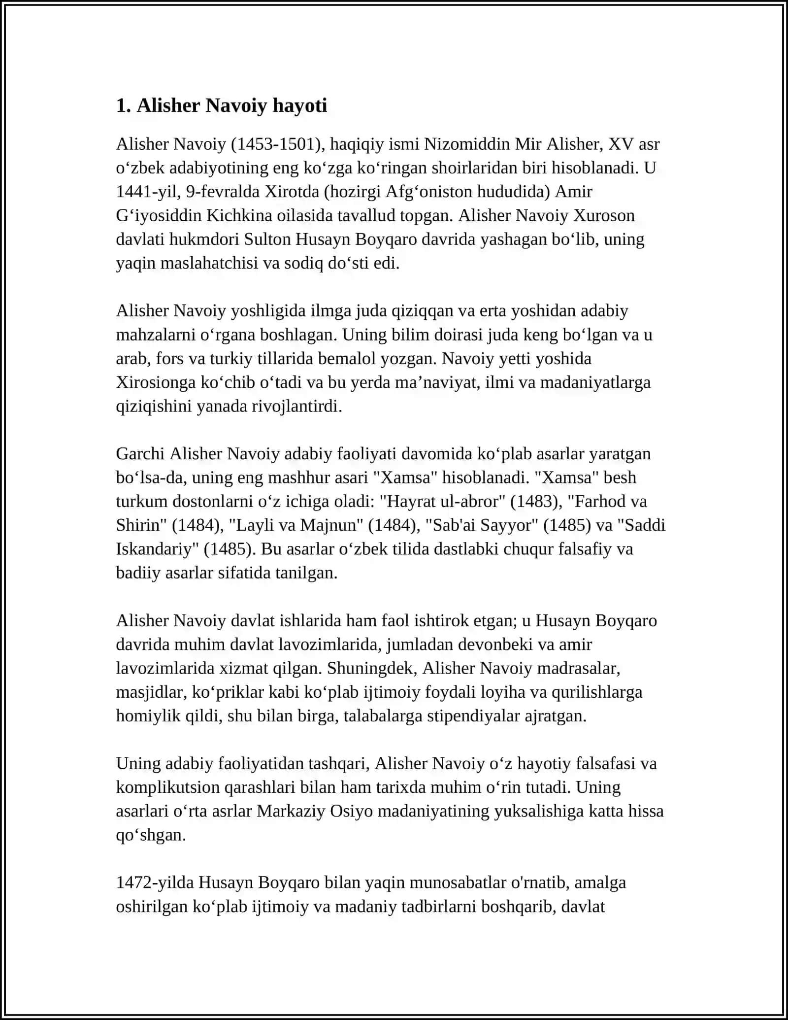 ALISHER NAVOIY 3
