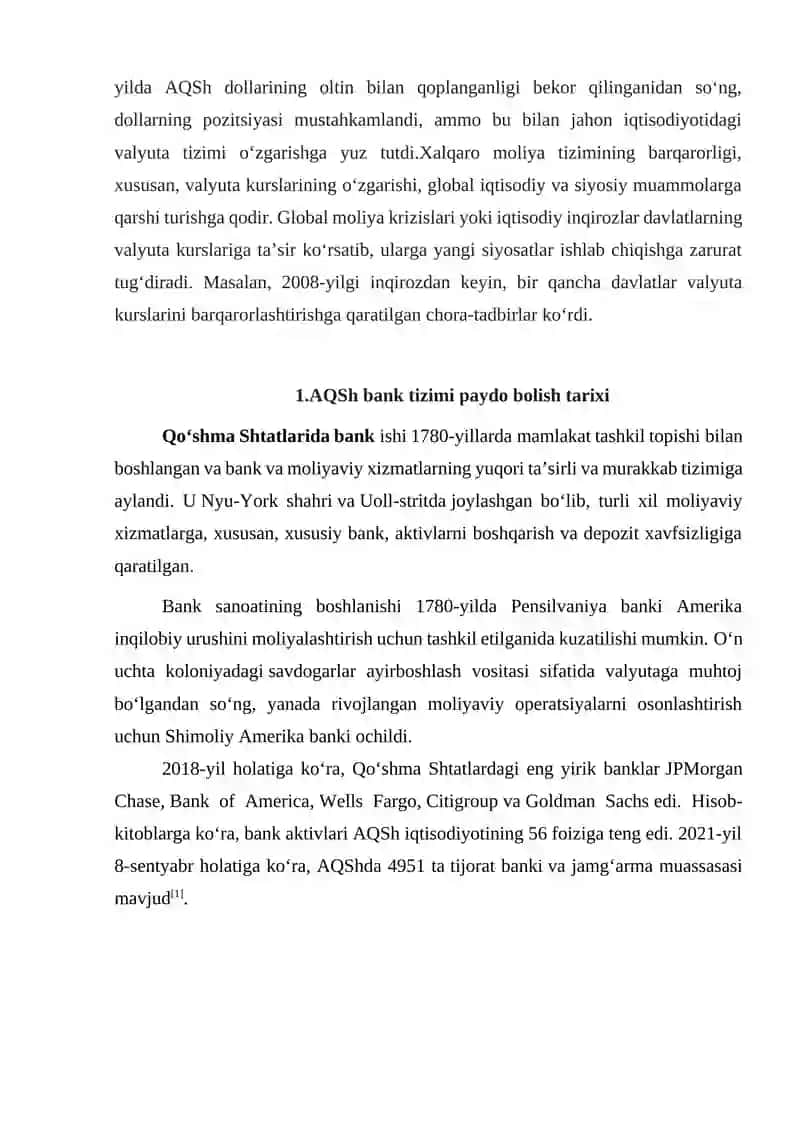 Qo’shma Shtatlarning pul-kredit siyosati 3
