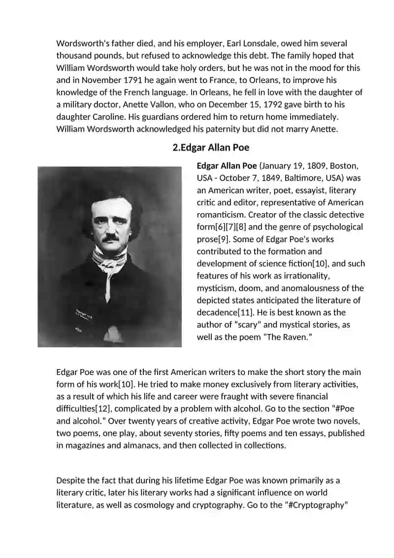 Information About English Poets 3