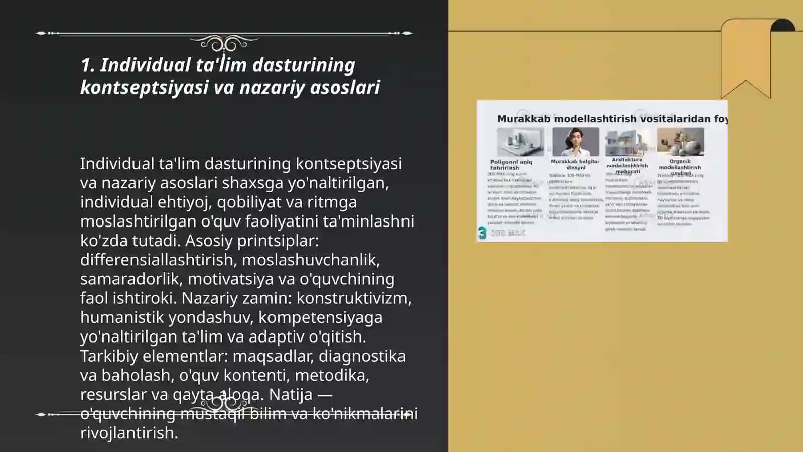 Individual ta'lim dasturini ishlab chiqarish 3