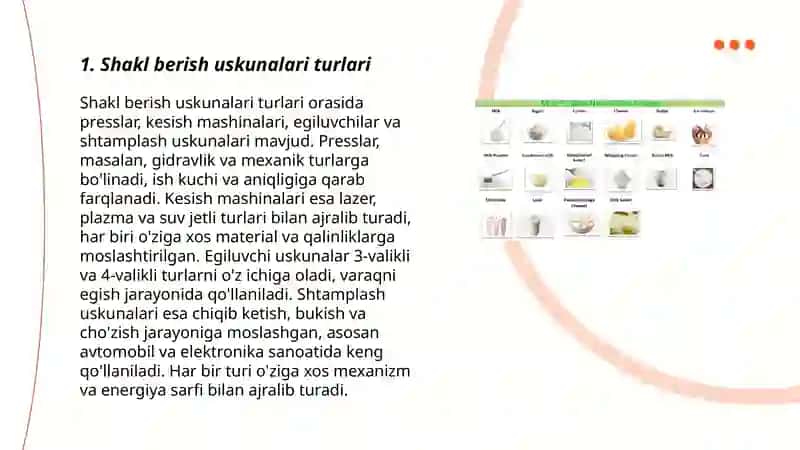Makaron mahsulotlariga shakl berish jihozlari va usullari 3