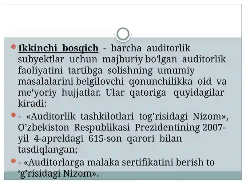 Auditorlik standartlarining ahamiyati va maqsadi 3