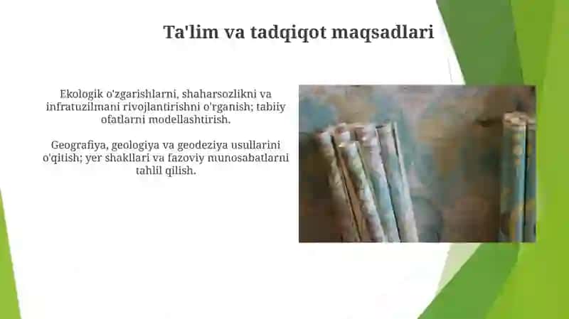 Turli xil maqsadlar uchun Topografik kartalar 3