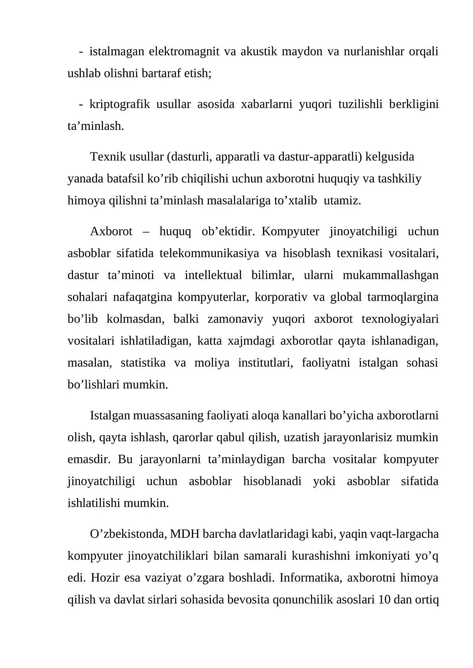 Axborot xavfsizligi va uni himoyalash 3