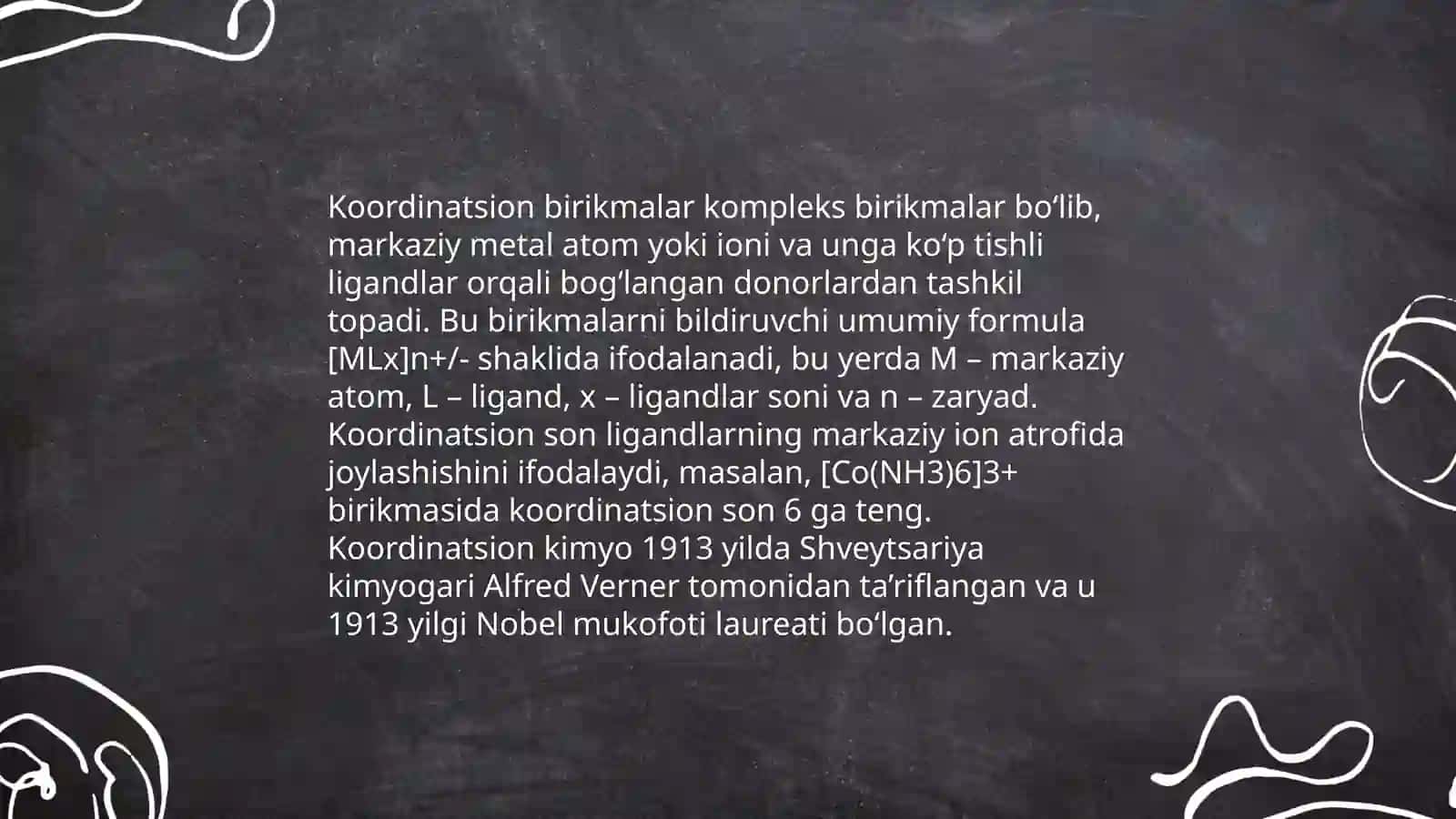 Koordinatsion birikmalarni biqarorlik va barqarorlik konstantasi 3