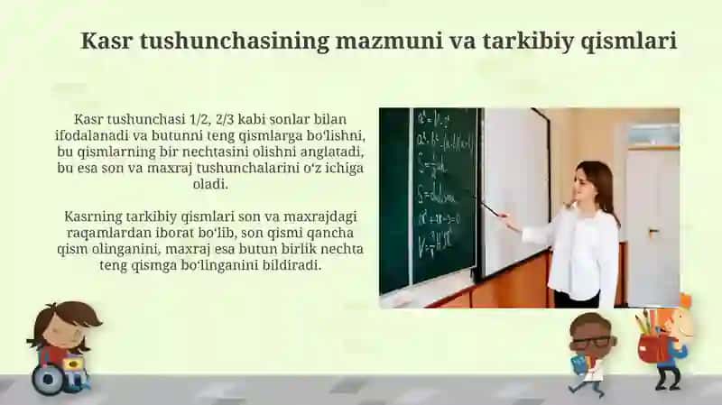 Kasr Tushunchasi Elementlarini Oʻrgatish Metodikasi 3