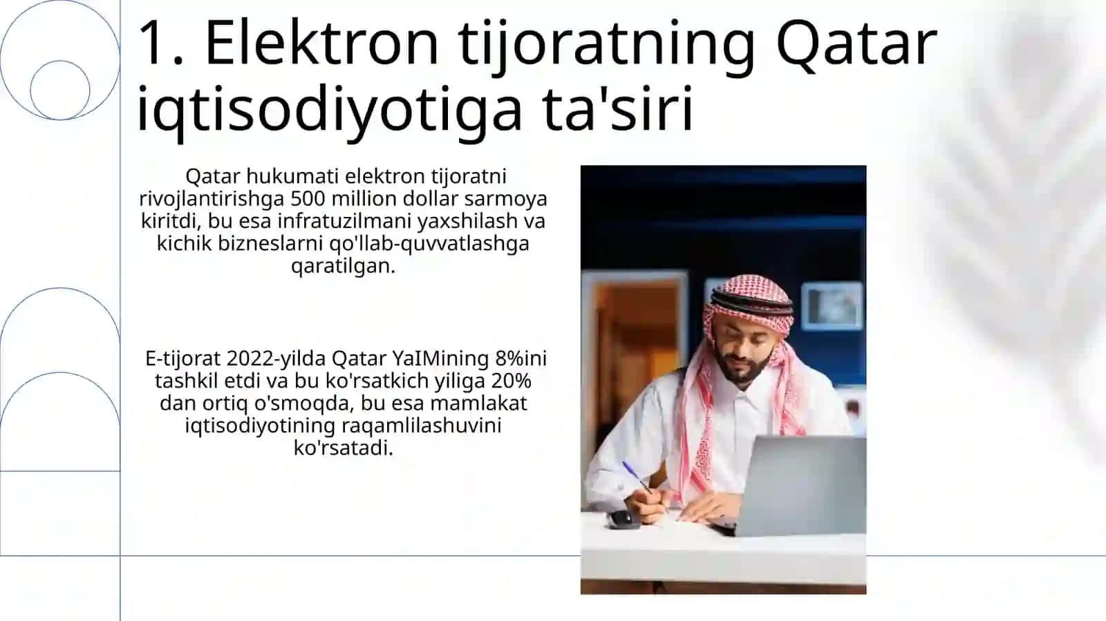 Qatar mamlakatining Elektron tijorati haqida malumot 3