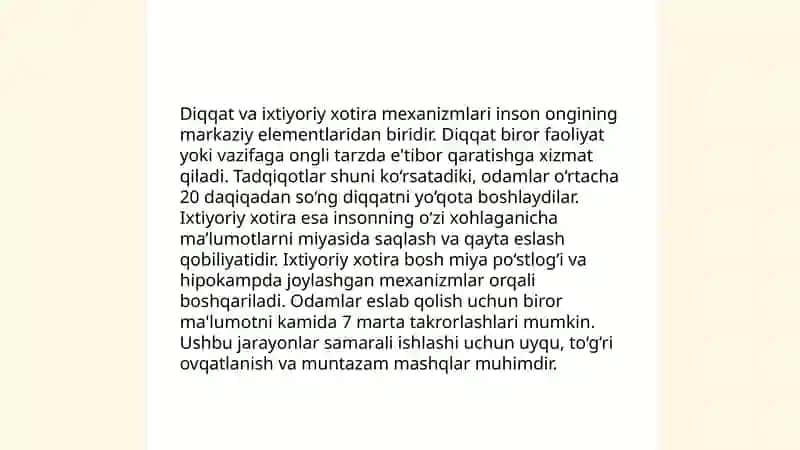 Diqqatning barqarorligi va ixtiyoriy hotiraning bog‘liqligi 3