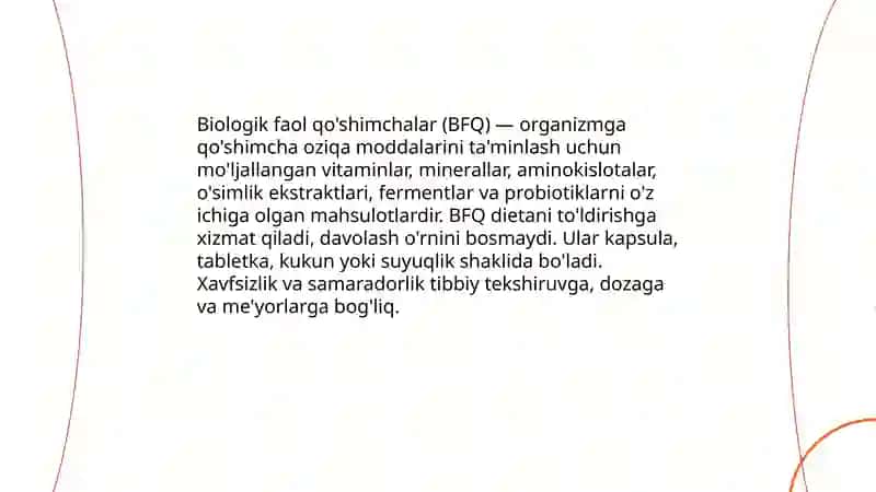 Biologik faol qo'shimchalar xaqida ma'lumot 3
