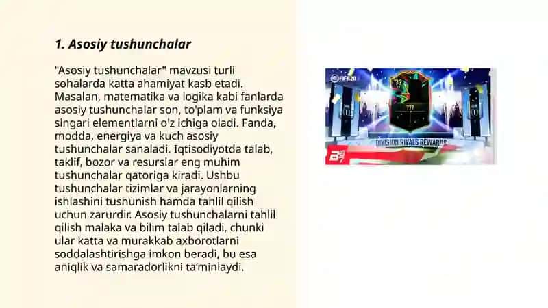 Asosiy Tushunchalar 3