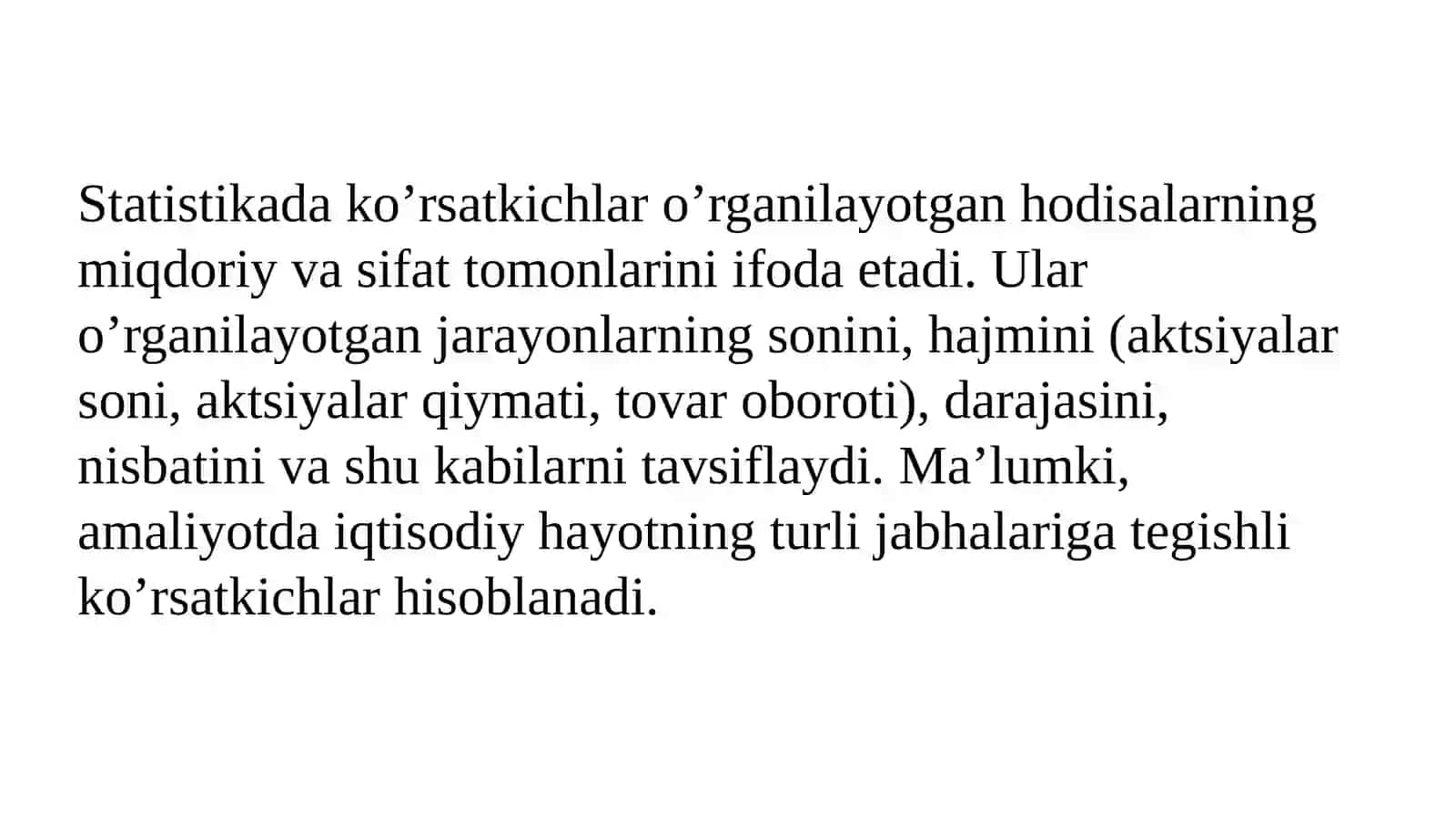 Tasviriy statistika ko‘rsatkichlari 3