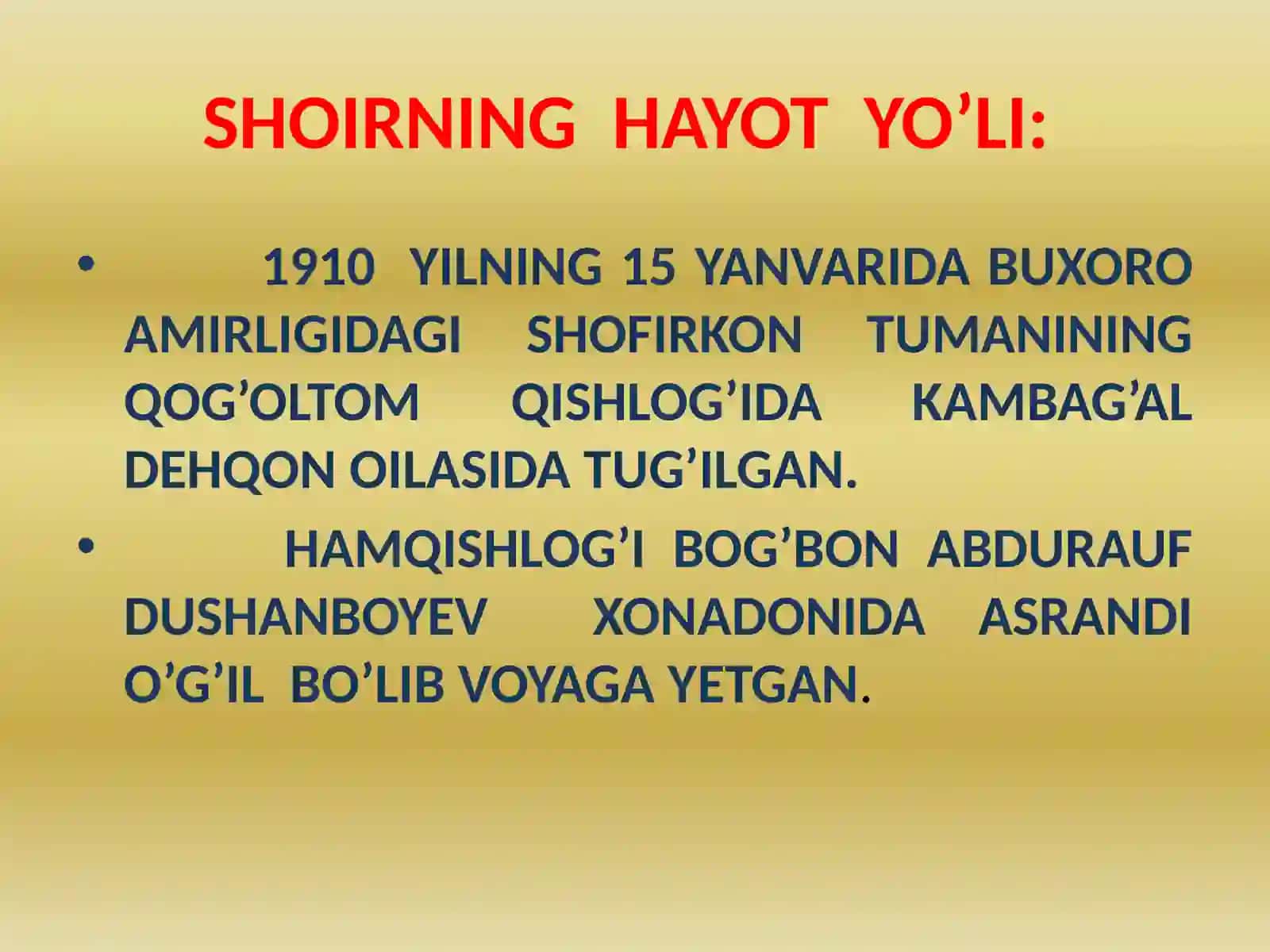 SULTON JO’RA(1910-1943) SHOIR IJODINING TADQIQ ETILISHI 3