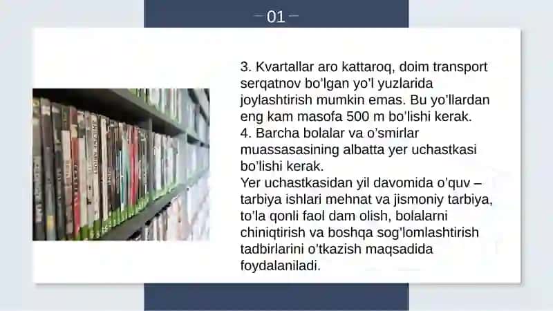 Bolalar va O'smirlar muassasalarini loyihalashtirish va qurilishiga gigiyenik talablar 3