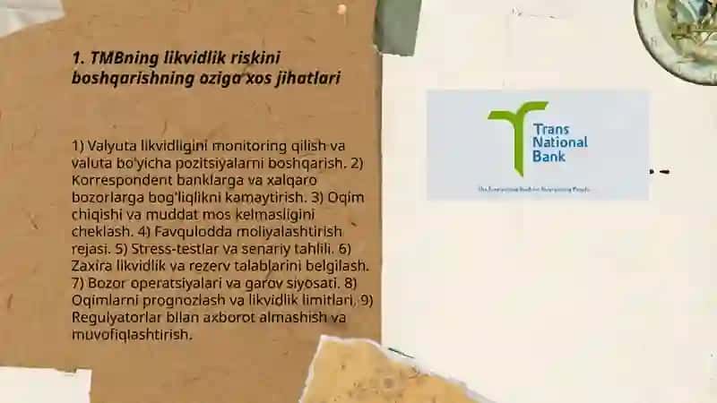TMB faoliyatida risklarni boshqarishning oziga xos jihatlari 3